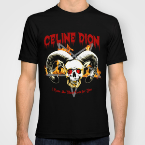 Celine Dion Mock Metal T-Shirt